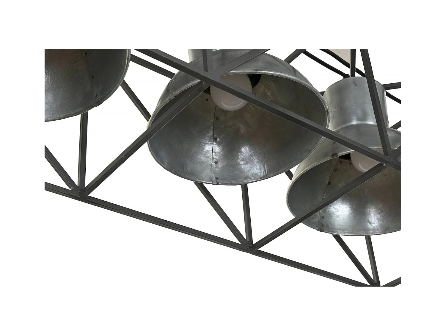 Suspension industrielle élégance grise et moderne