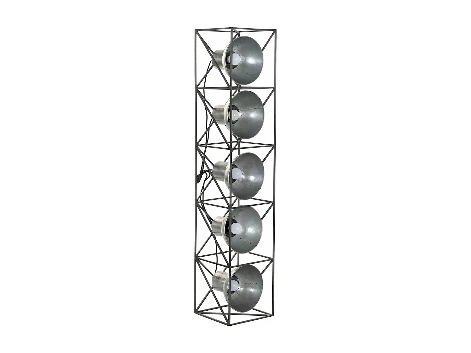 Suspension industrielle élégance grise et moderne