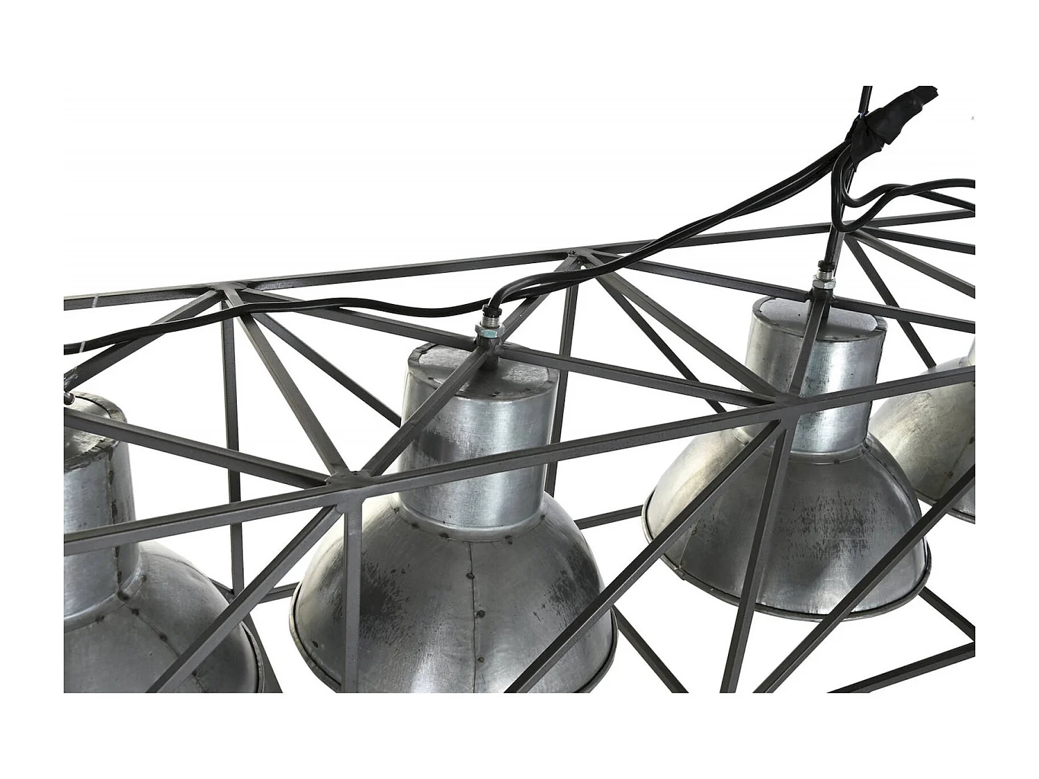 Suspension industrielle élégance grise et moderne