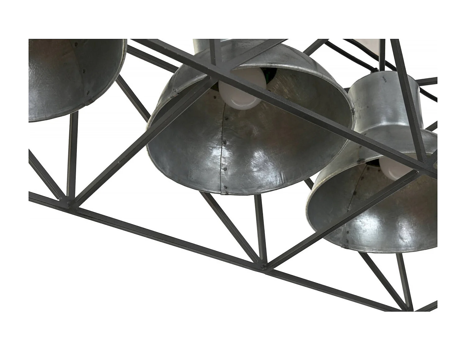 Suspension industrielle élégance grise et moderne