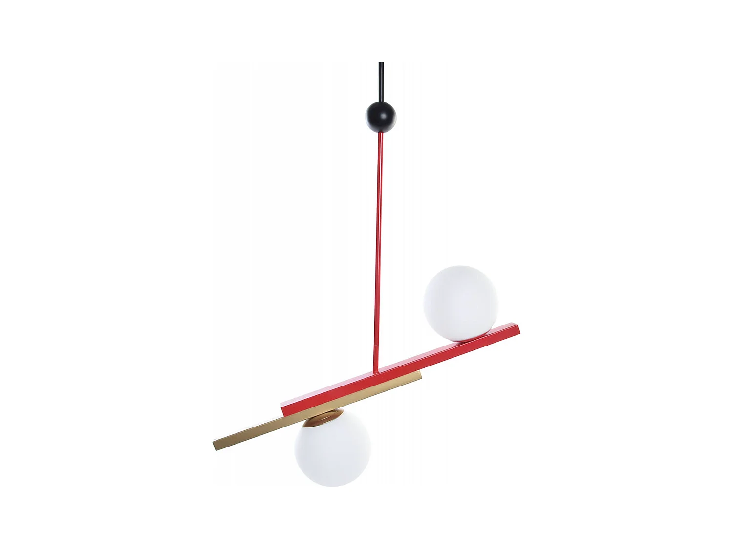 Suspension verre et métal pour intérieur chic