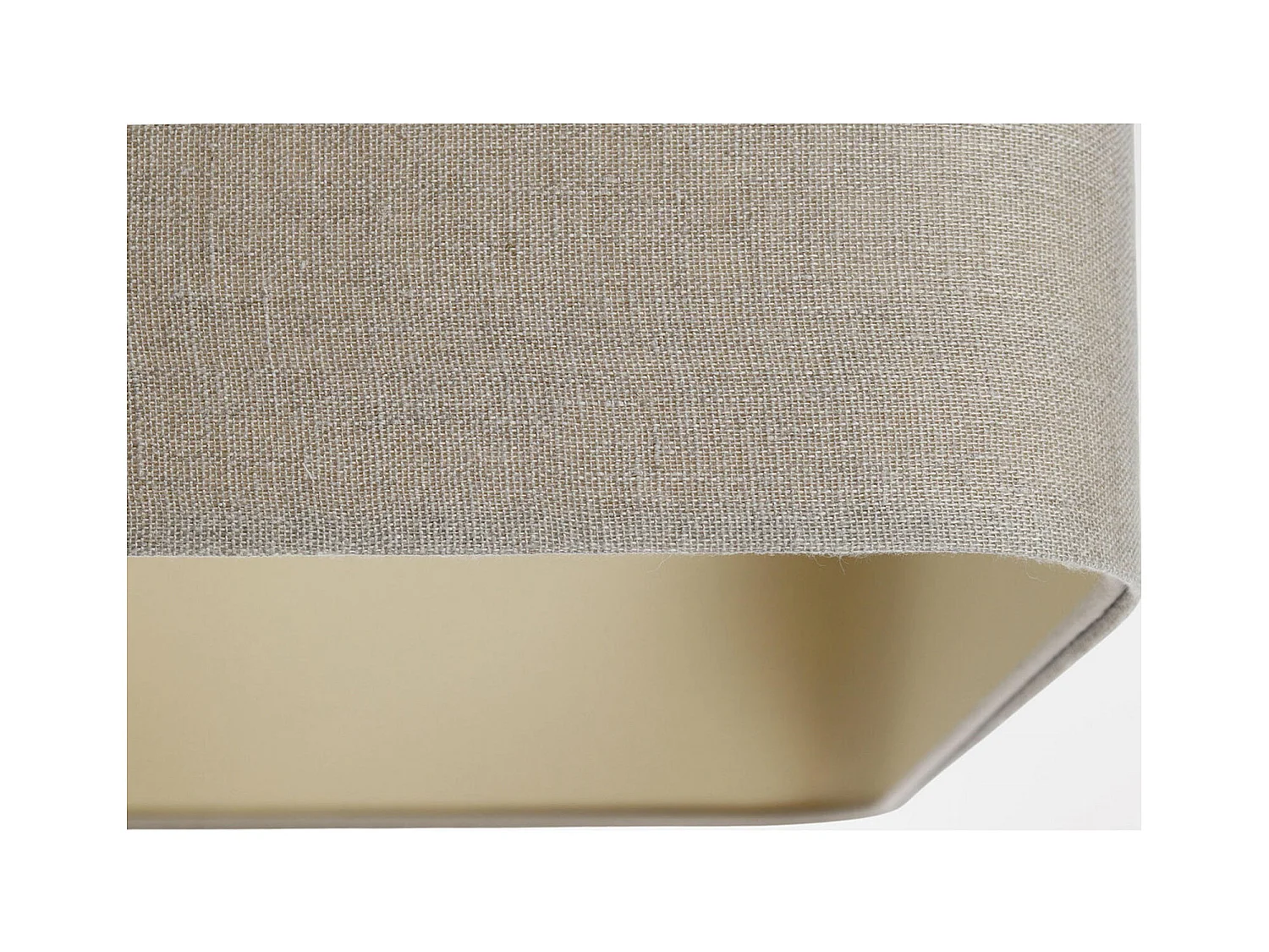 Suspension textile lin épurée pour salon chic - Hauteur 20 cm