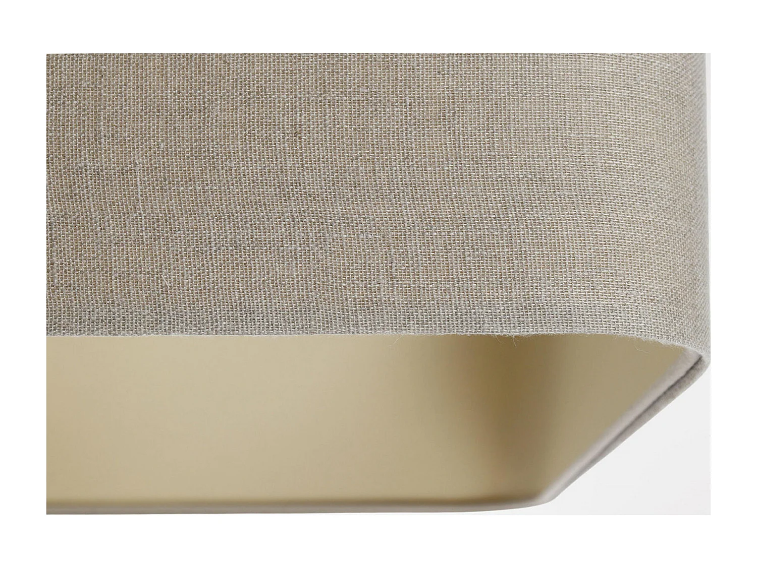 Suspension textile lin épurée pour salon chic - Hauteur 20 cm