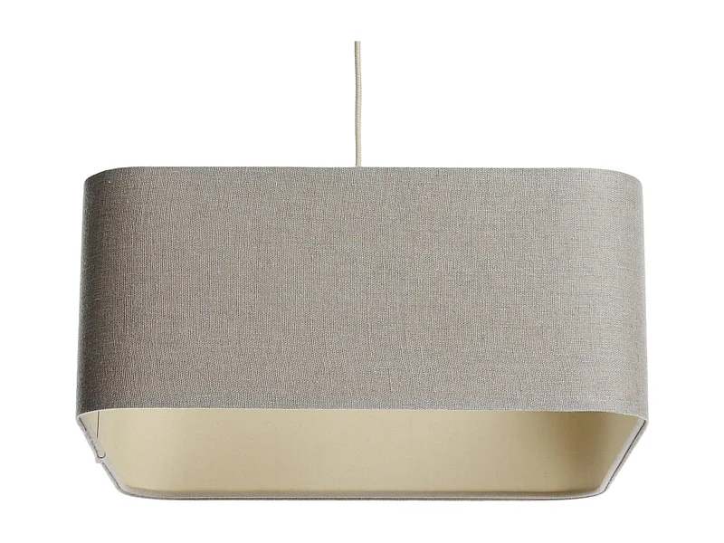 Suspension textile lin épurée pour salon chic - Hauteur 20 cm