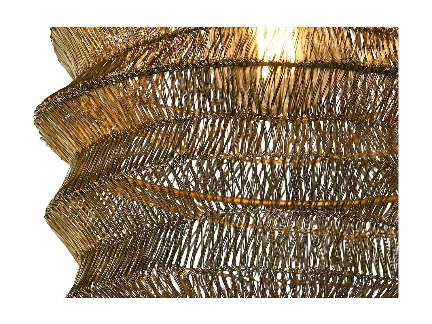 Suspension élégance vintage dorée en fer