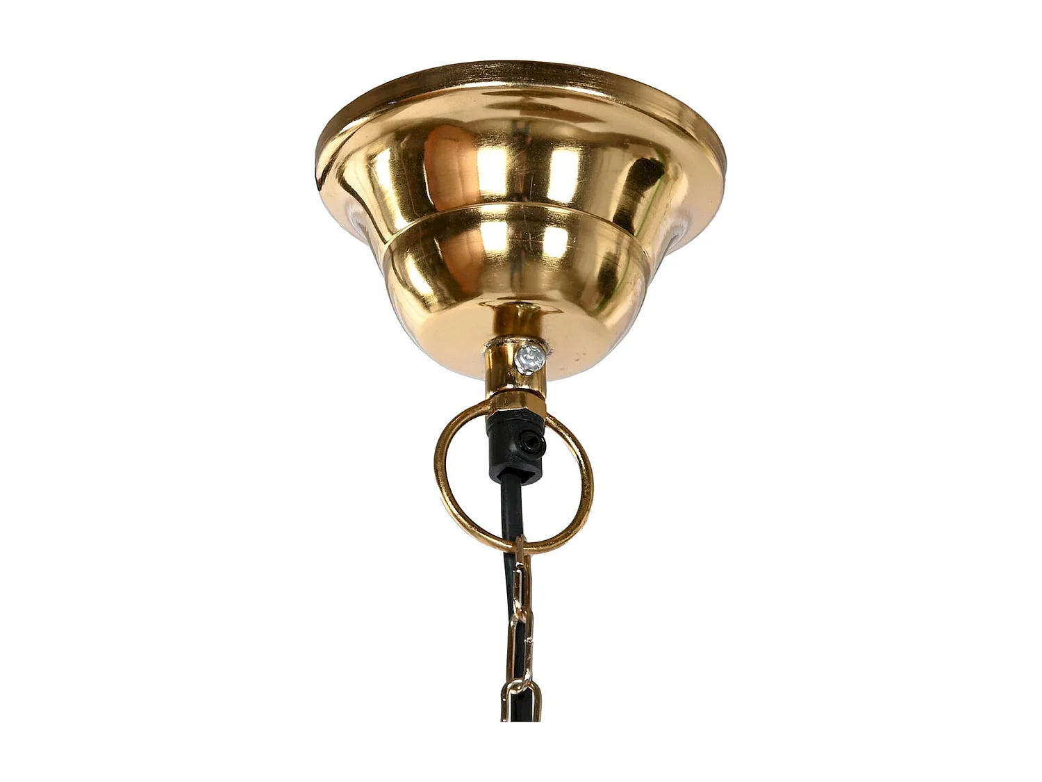 Suspension élégance vintage dorée en fer