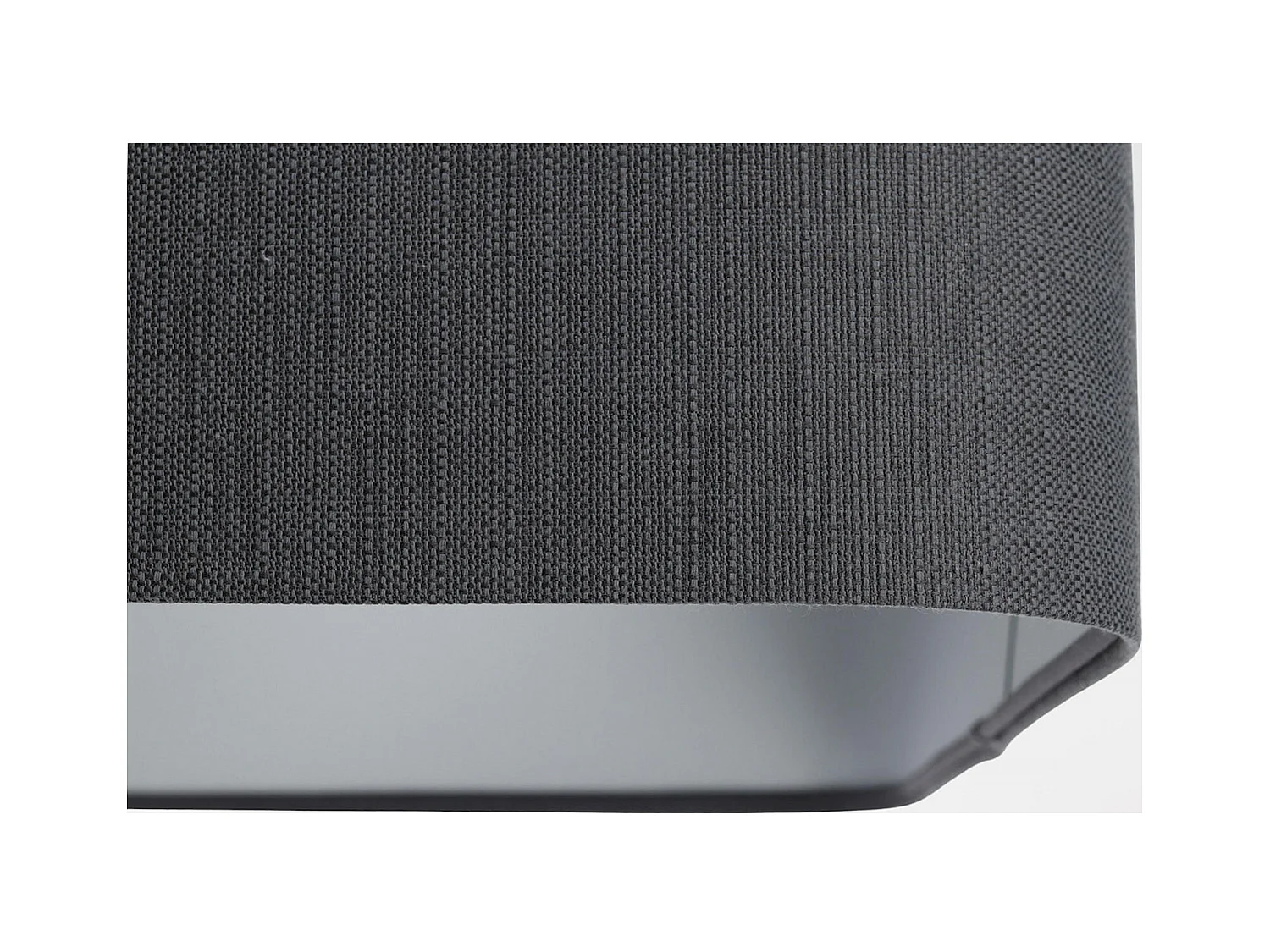 Suspension textile lin graphique design élégant - Hauteur 25 cm