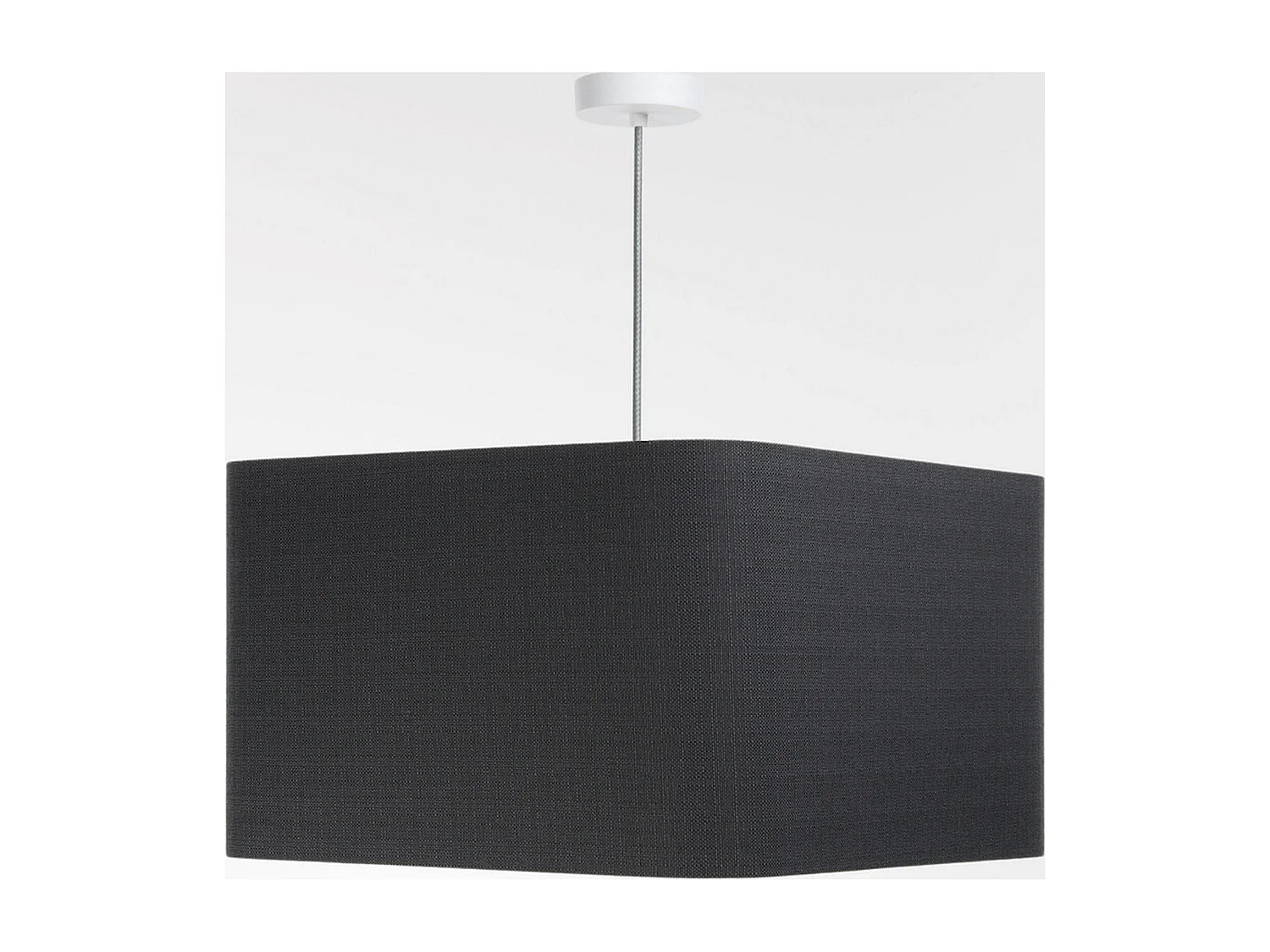 Suspension textile lin graphique design élégant - Hauteur 25 cm