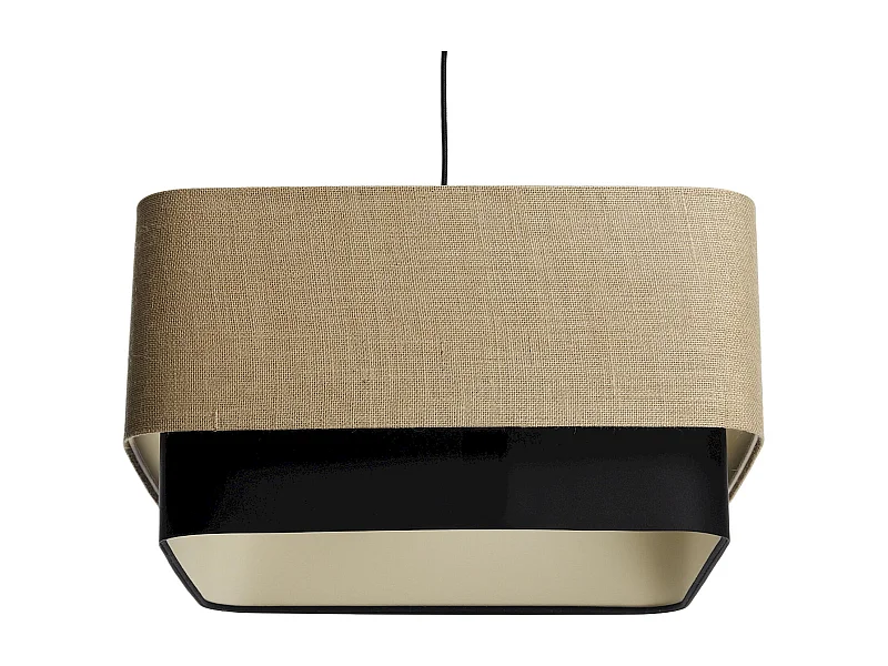 Suspension élégante en jute et PVC