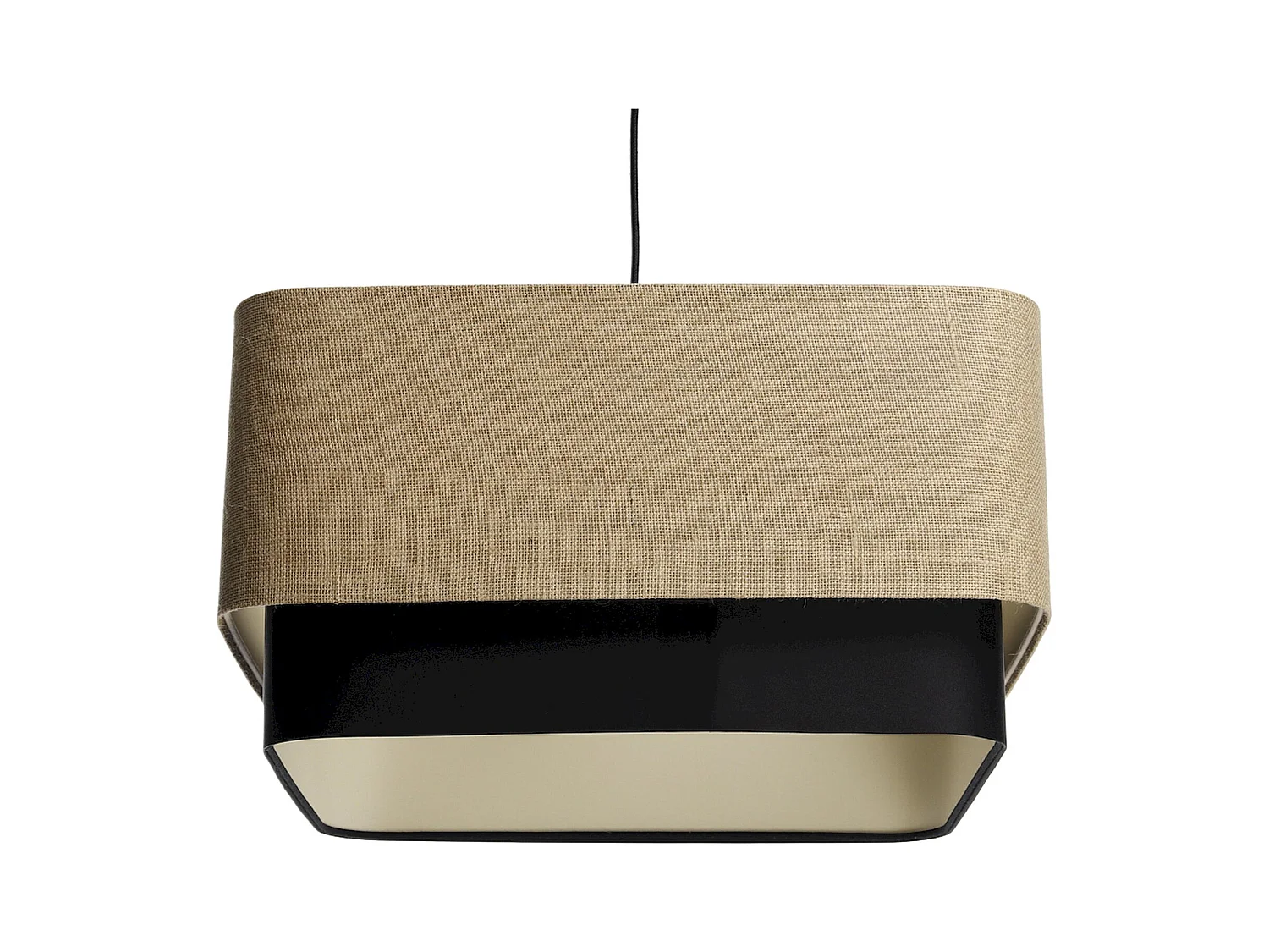 Suspension élégante en jute et PVC