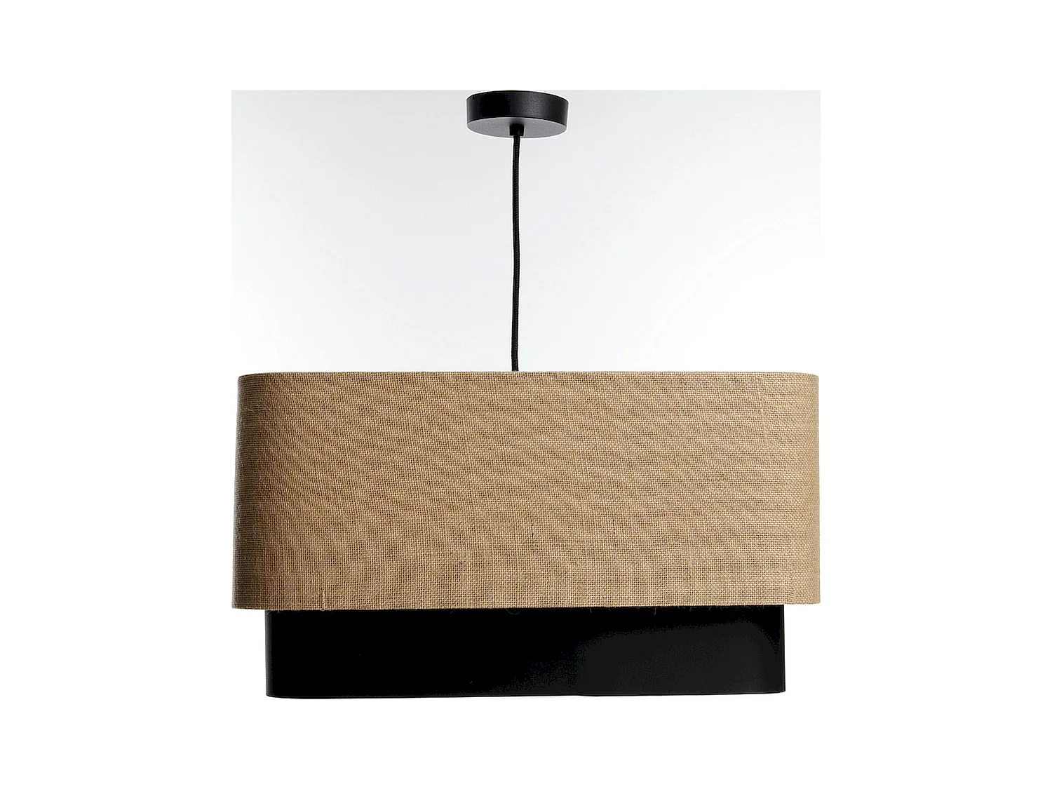 Suspension élégante en jute et PVC