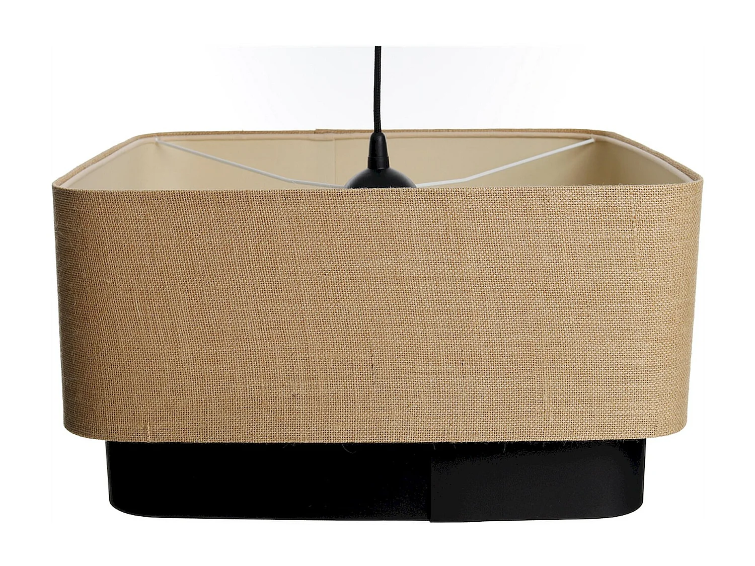 Suspension élégante en jute et PVC