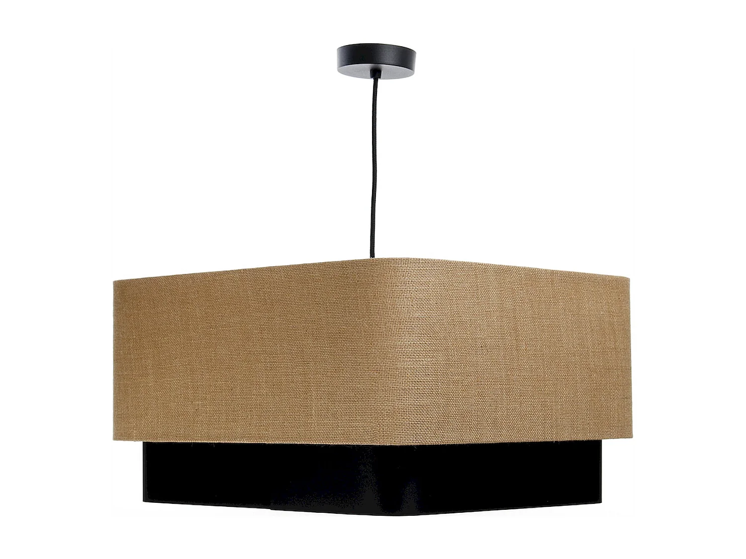 Suspension élégante en jute et PVC