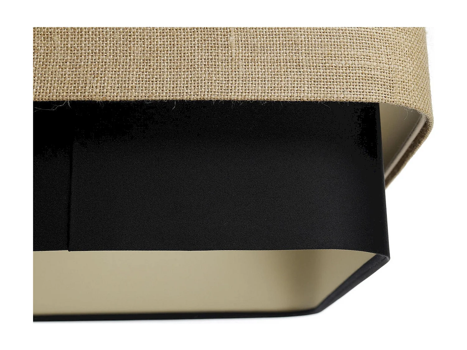 Suspension élégante en jute et PVC