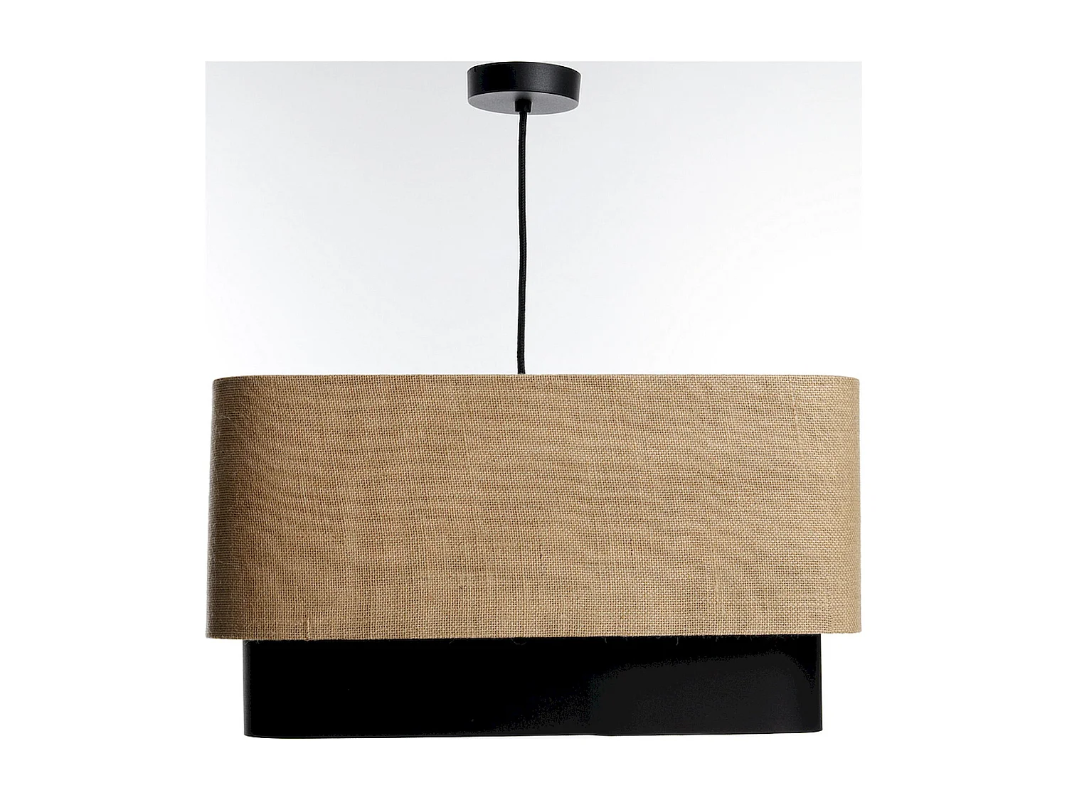 Suspension élégante en jute et PVC