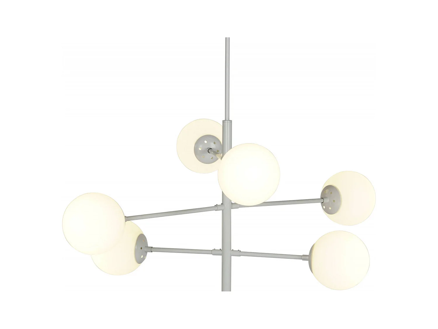 Suspension élégante verre blanc pour intérieur cosy