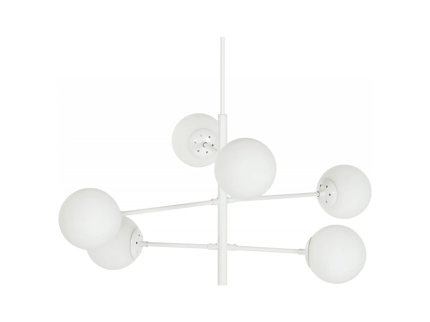 Suspension élégante verre blanc pour intérieur cosy