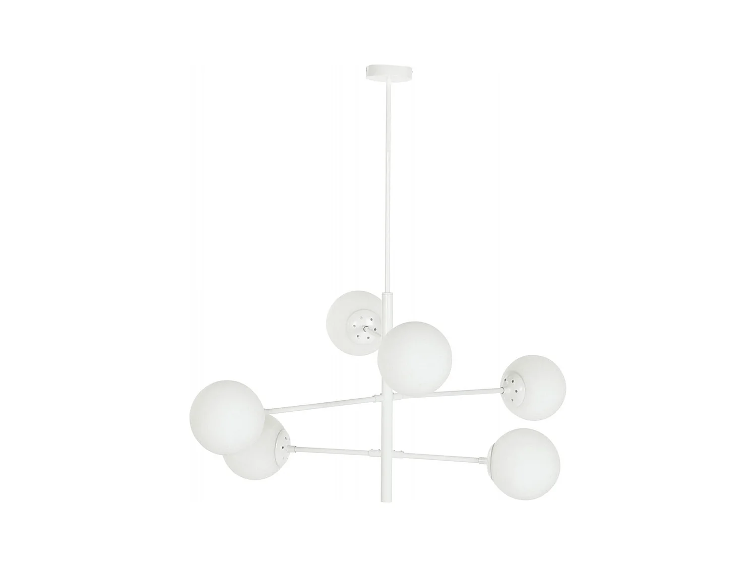 Suspension élégante verre blanc pour intérieur cosy