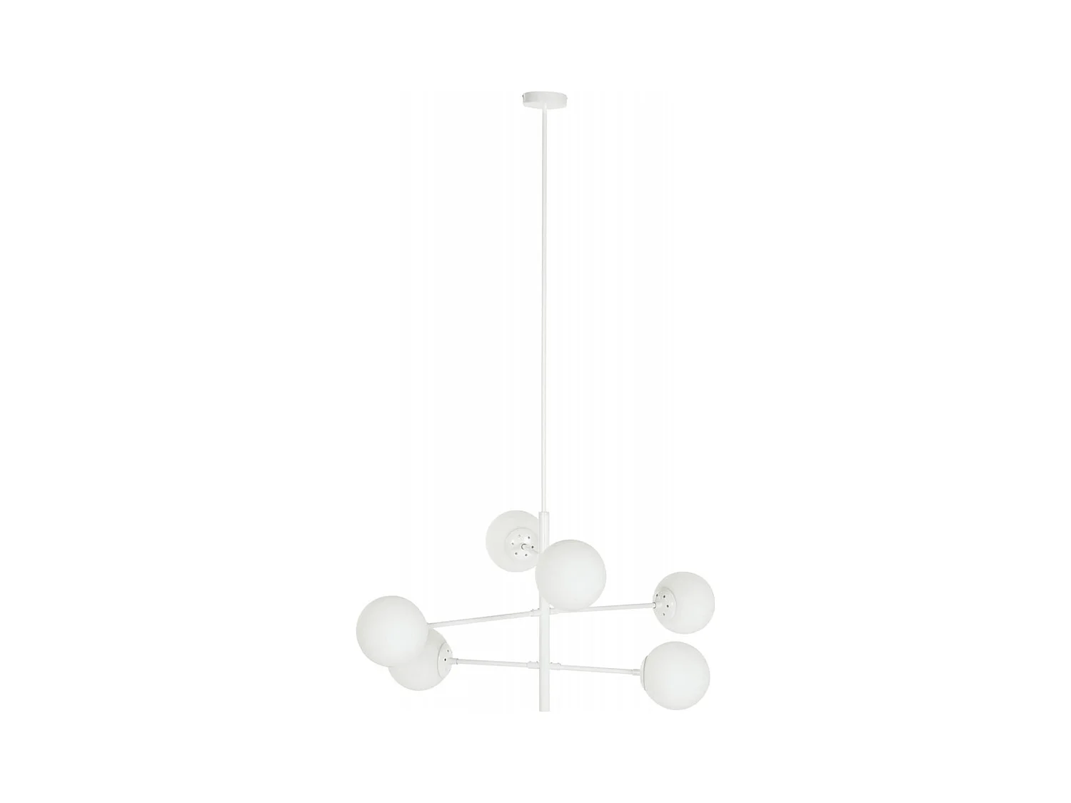 Suspension élégante verre blanc pour intérieur cosy