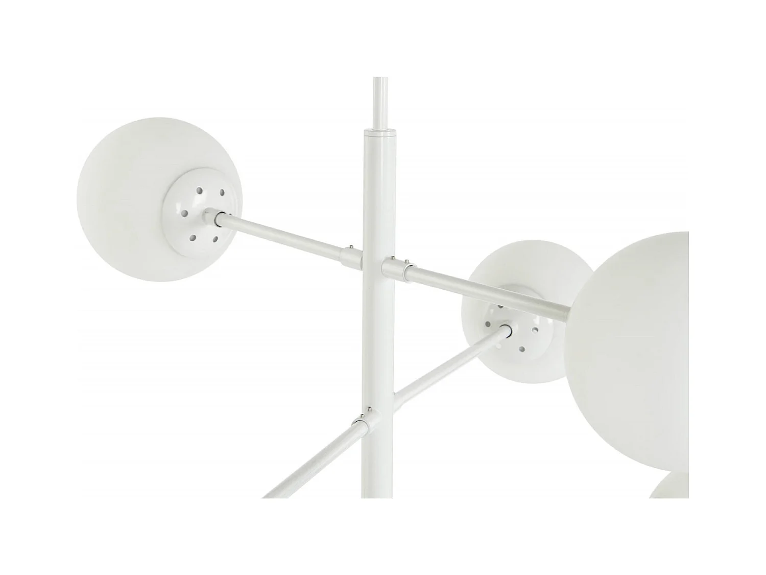 Suspension élégante verre blanc pour intérieur cosy