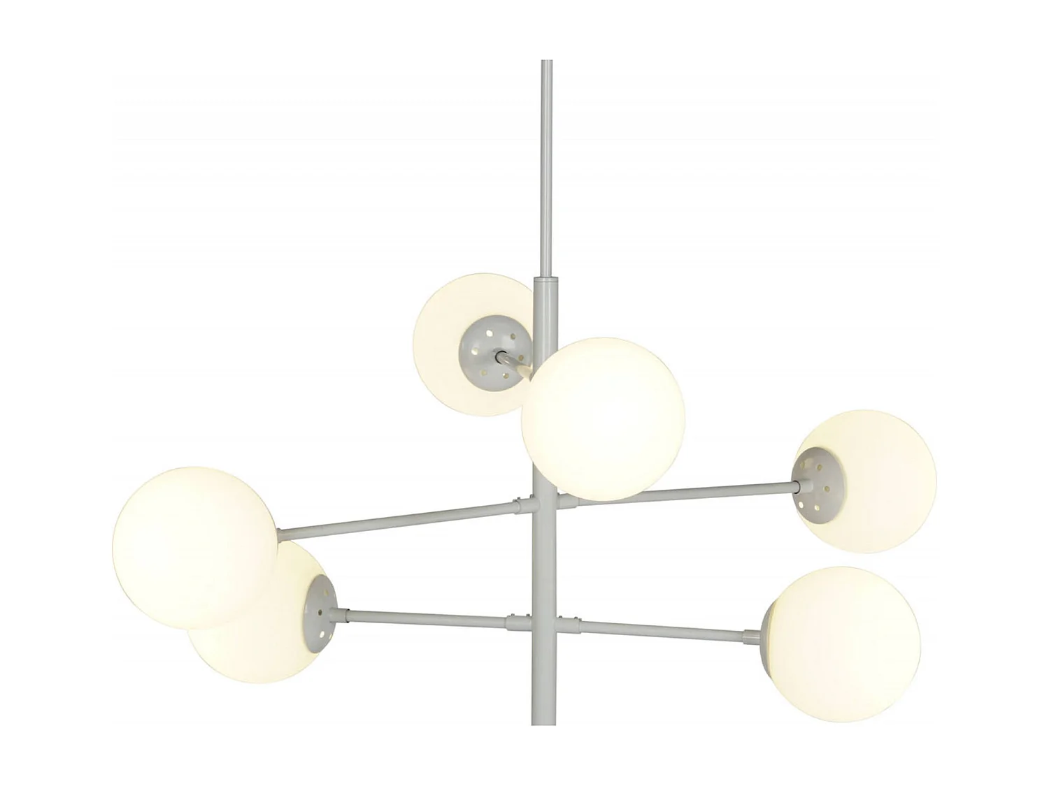 Suspension élégante verre blanc pour intérieur cosy