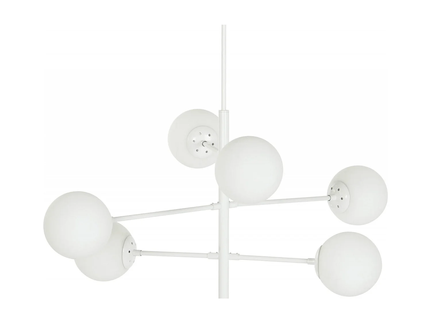 Suspension élégante verre blanc pour intérieur cosy