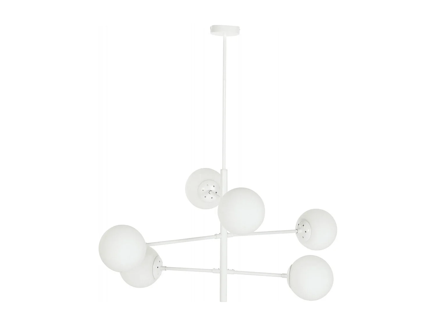 Suspension élégante verre blanc pour intérieur cosy