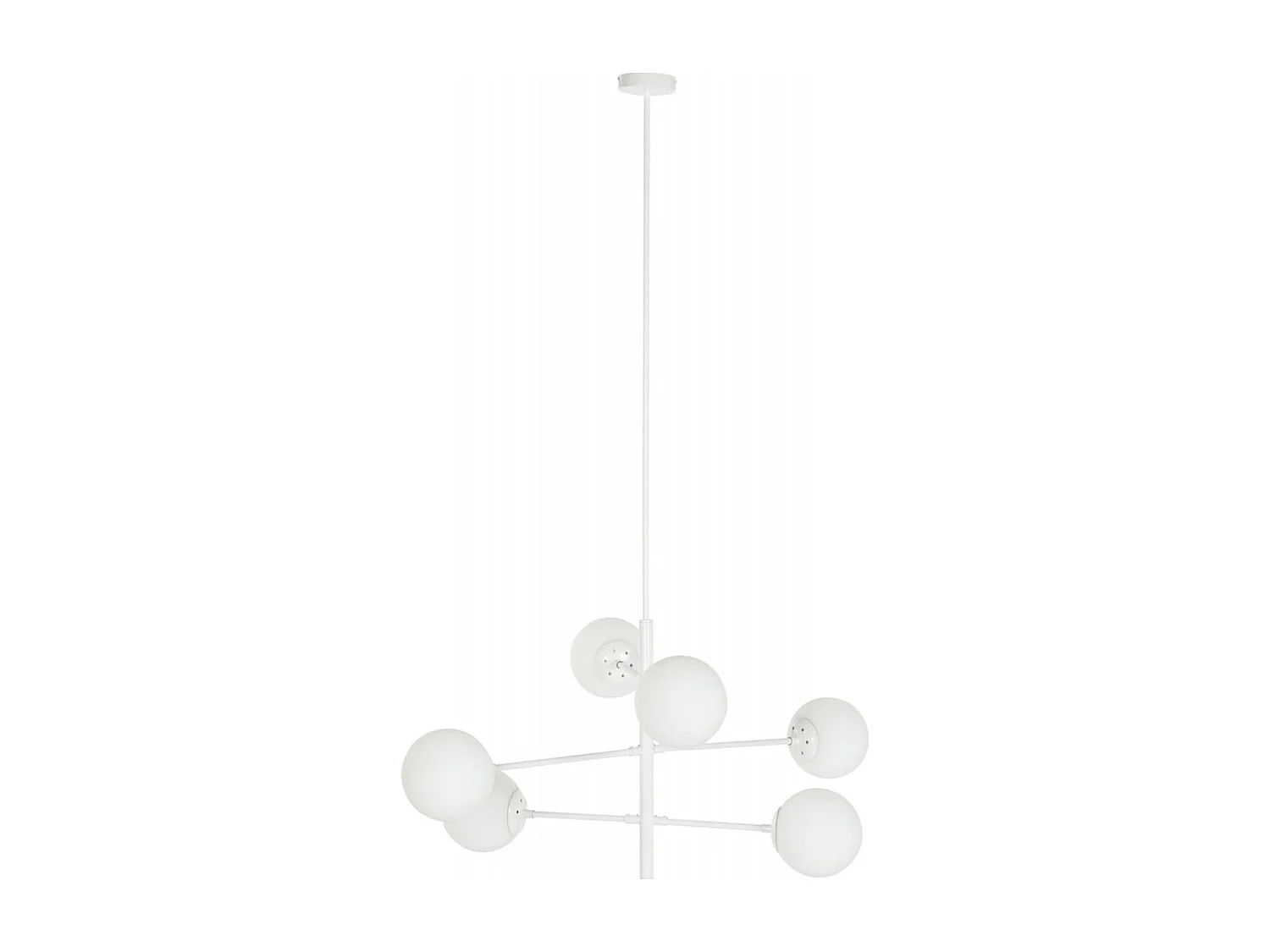 Suspension élégante verre blanc pour intérieur cosy