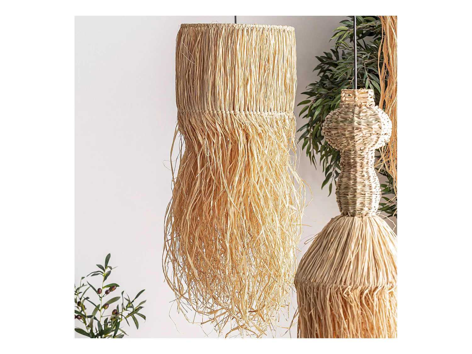 Suspension Boho en Fibre Naturelle