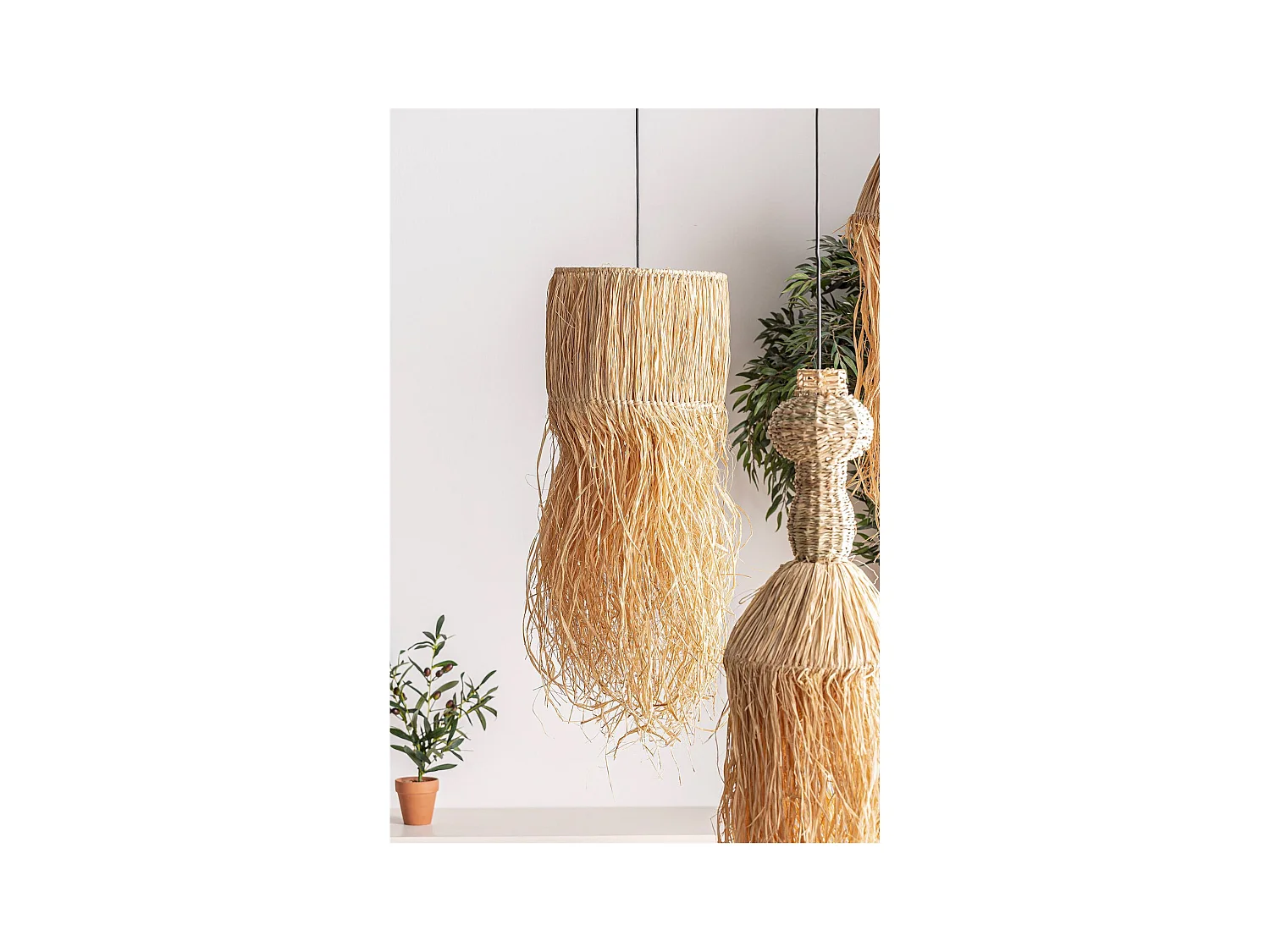 Suspension Boho en Fibre Naturelle
