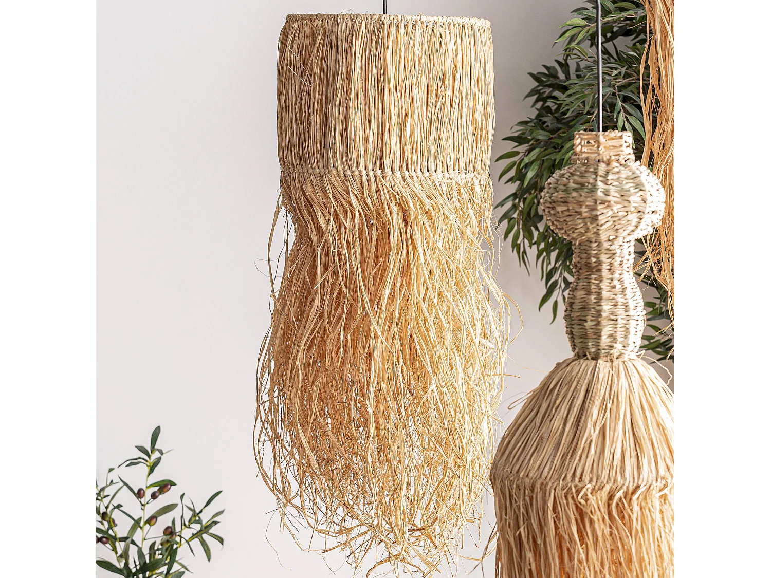 Suspension Boho en Fibre Naturelle