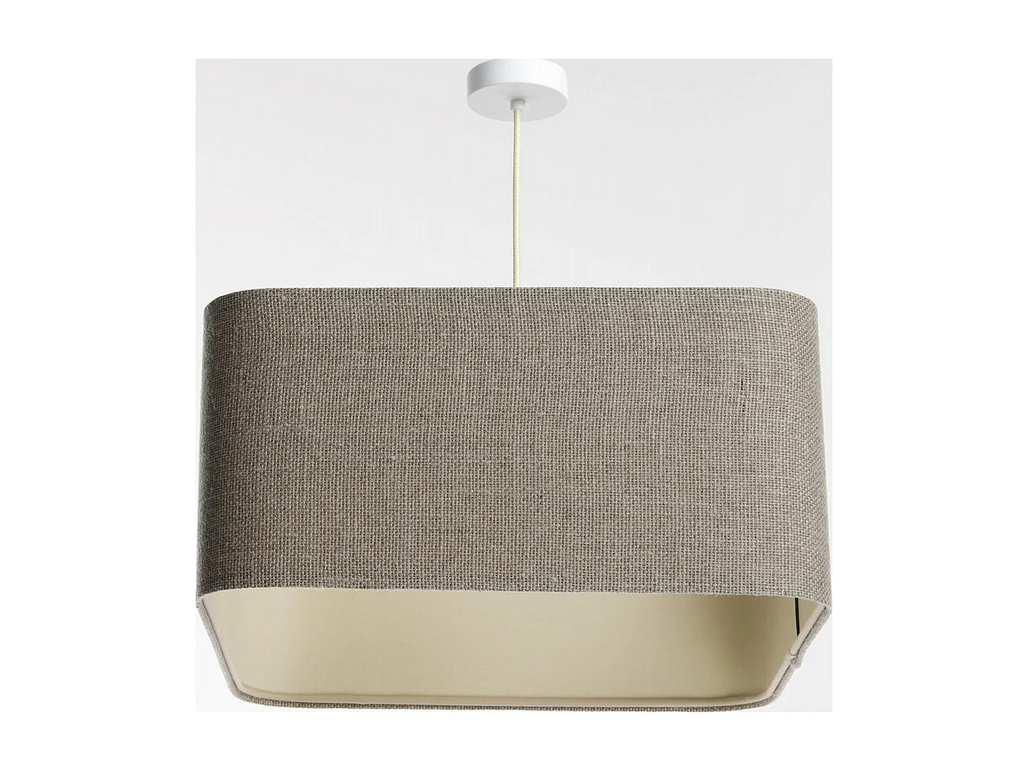 Suspension lin élégant et intemporel - Hauteur 30 cm