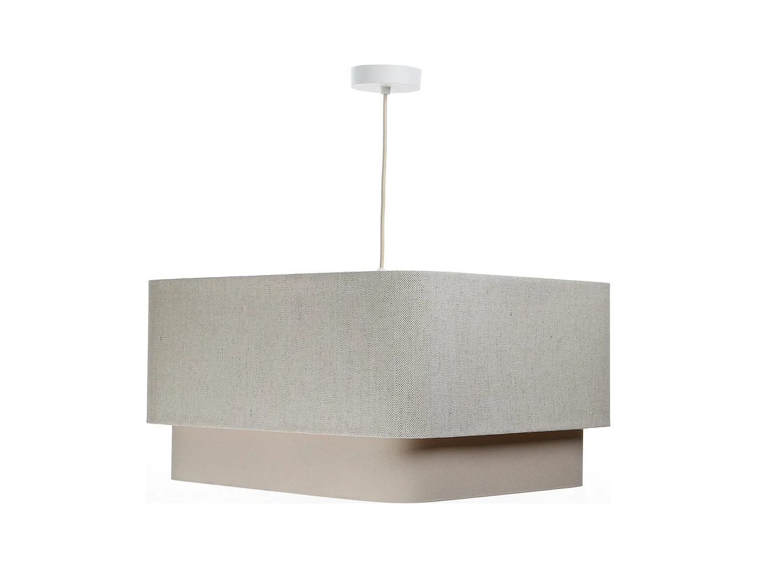 Suspension élégante en lin et polyester