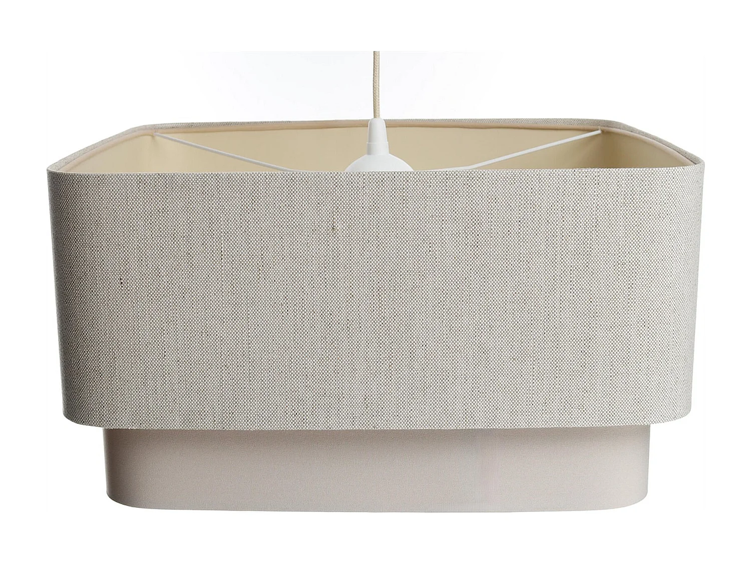 Suspension élégante en lin et polyester