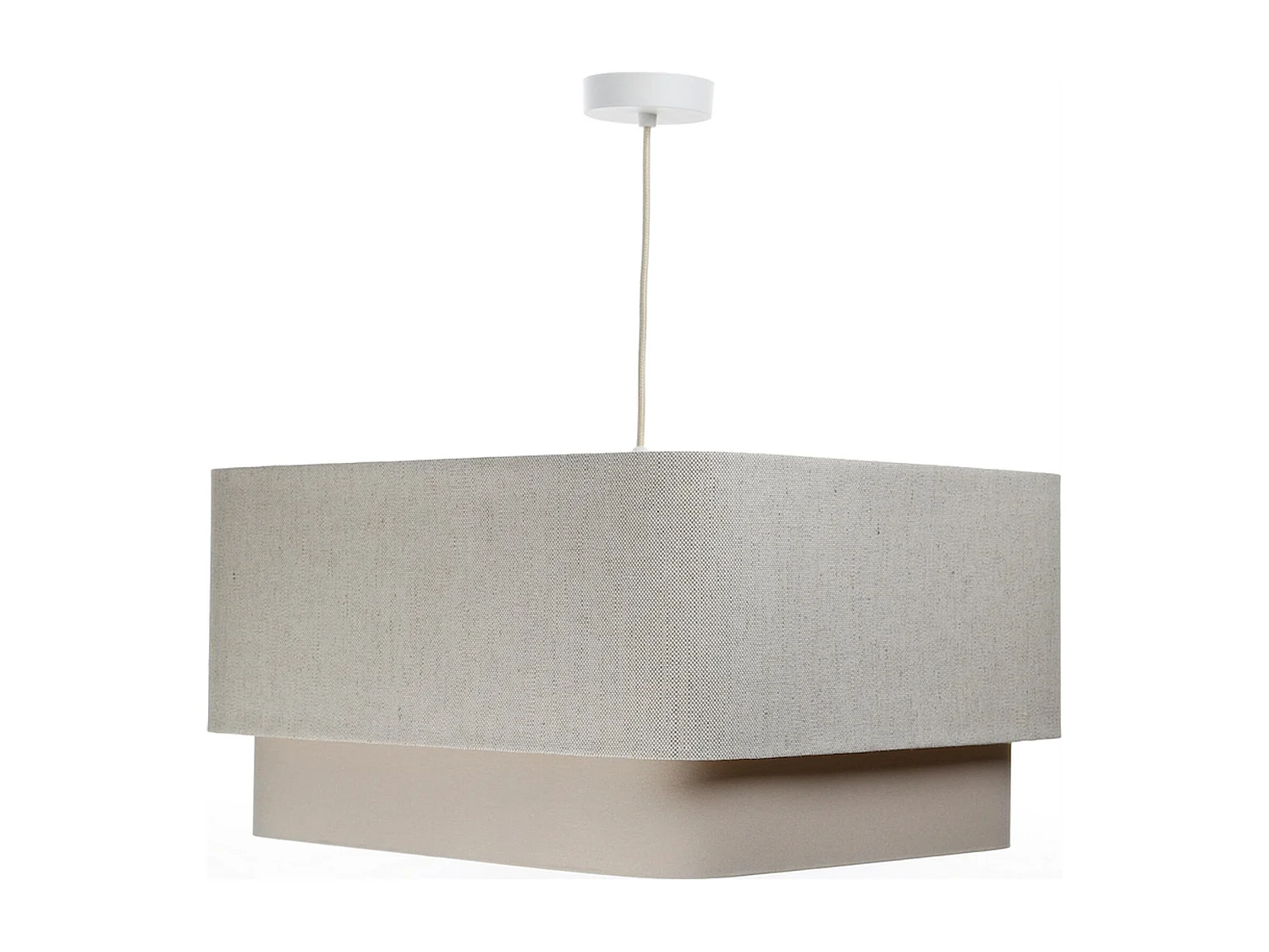 Suspension élégante en lin et polyester