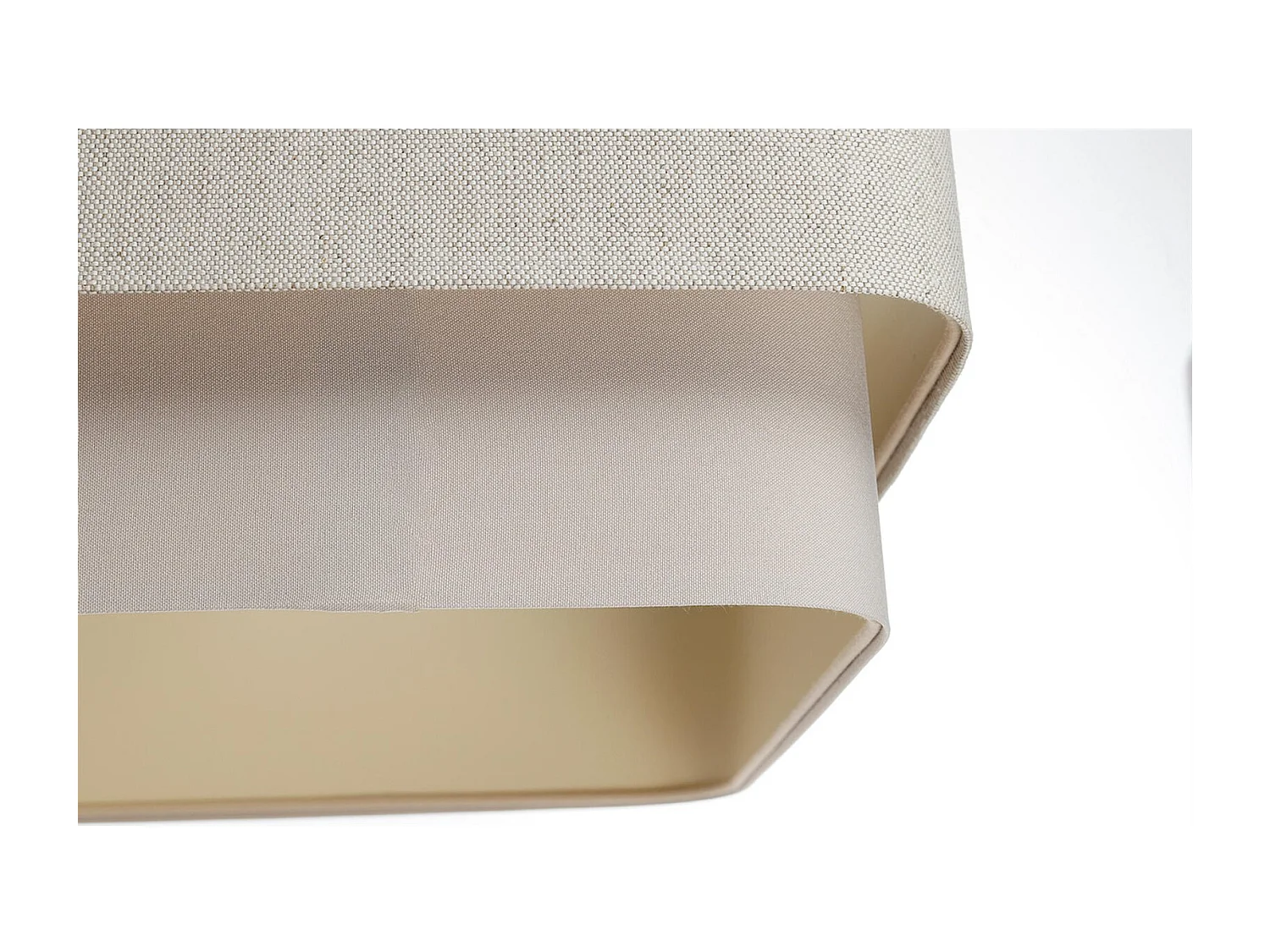 Suspension élégante en lin et polyester