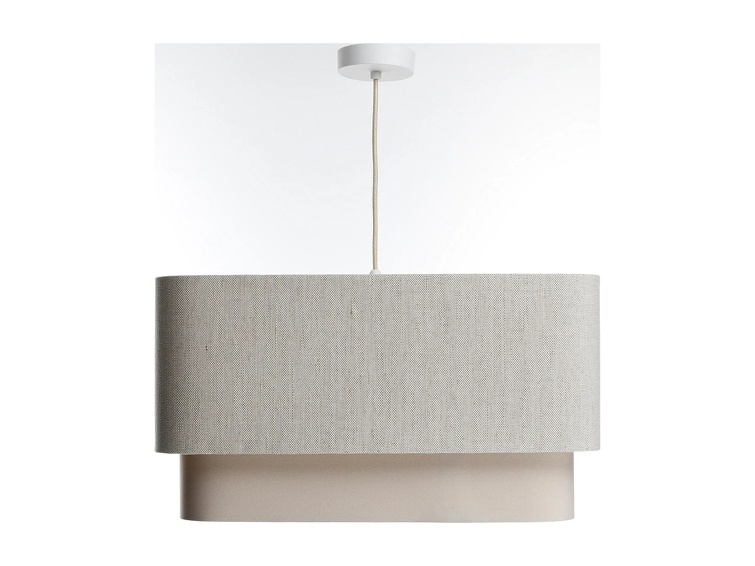 Suspension élégante en lin et polyester