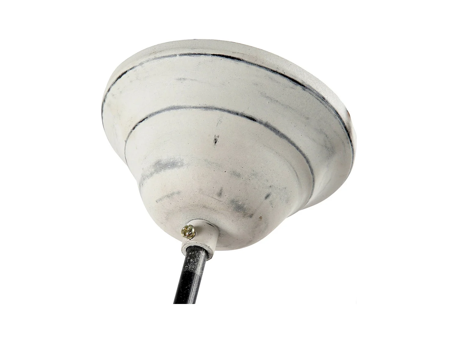 Suspension industrielle métal gris esthétique moderne