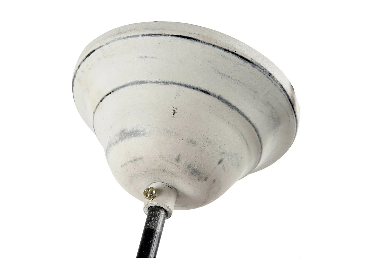 Suspension industrielle métal gris esthétique moderne