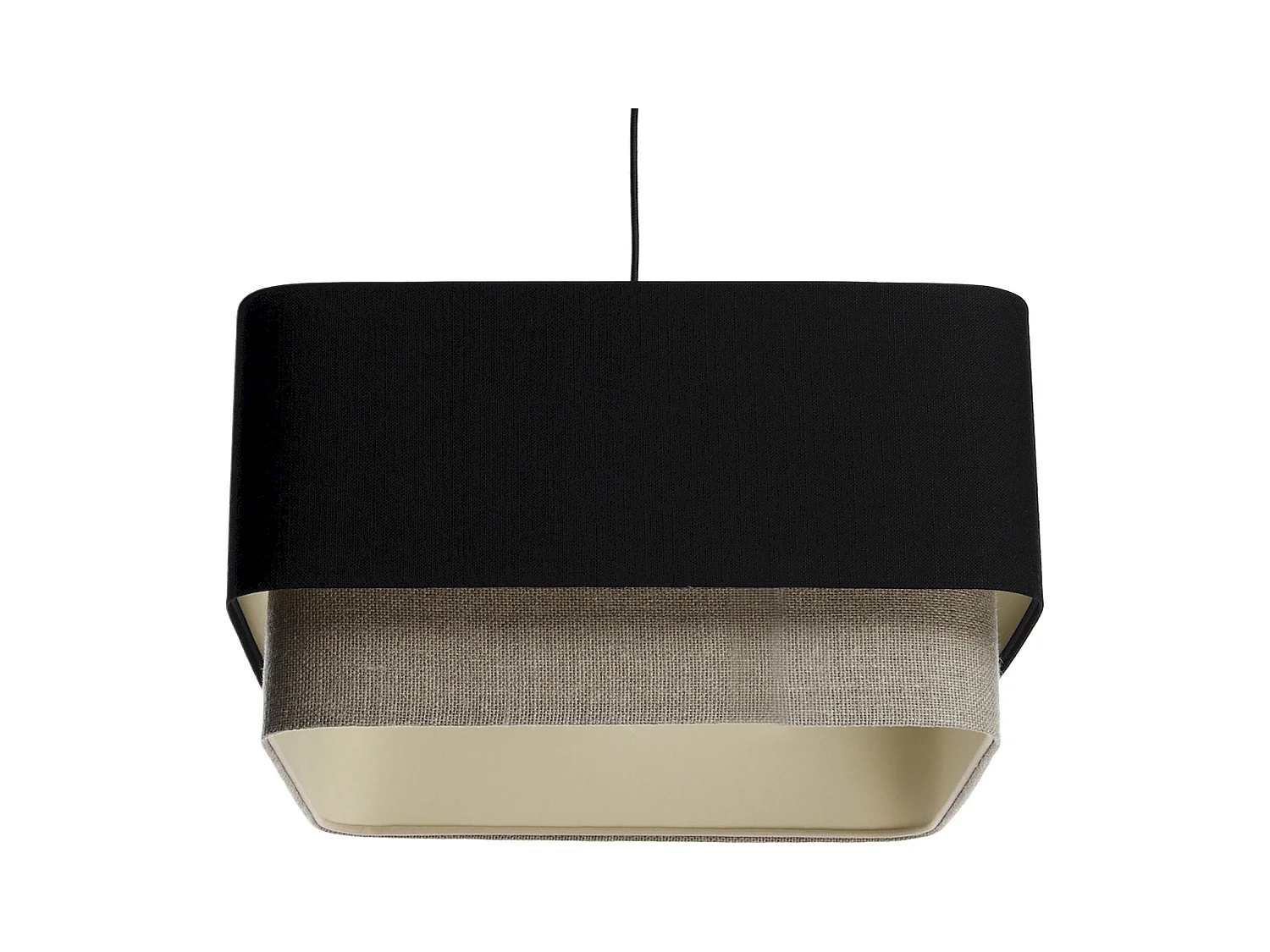 Suspension élégante et contemporaine en lin