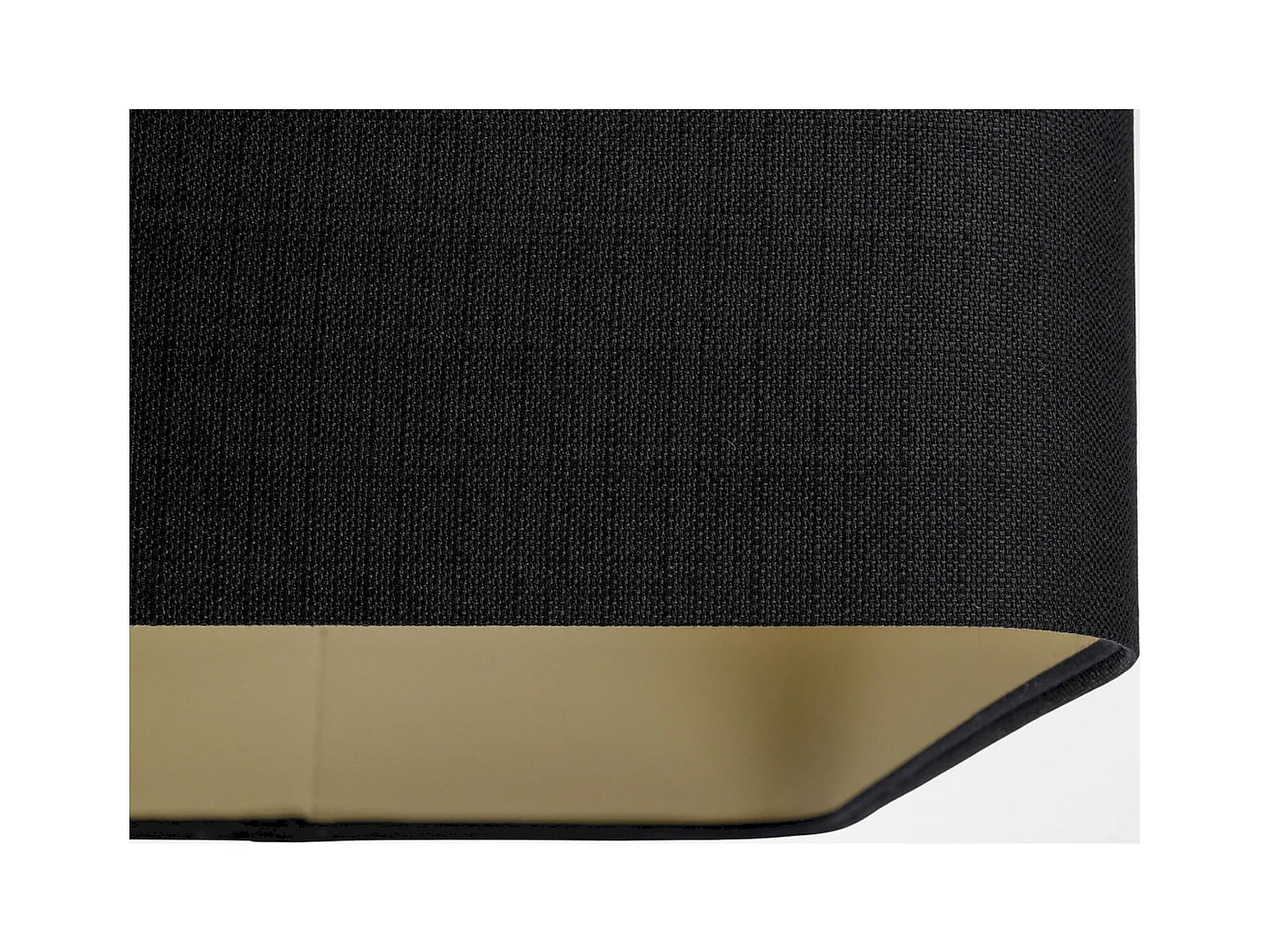 Suspension élégance tissu lin et plastique beige - Hauteur 30 cm