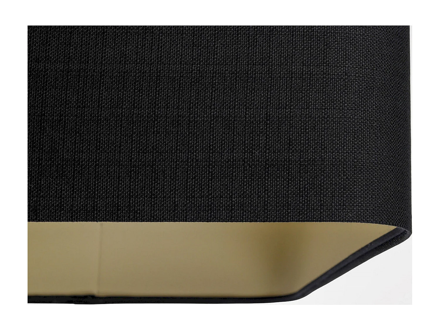 Suspension élégance tissu lin et plastique beige - Hauteur 30 cm