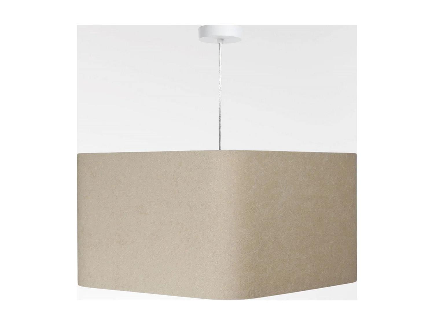 Suspension élégance intemporelle velours doré - Hauteur 25 cm