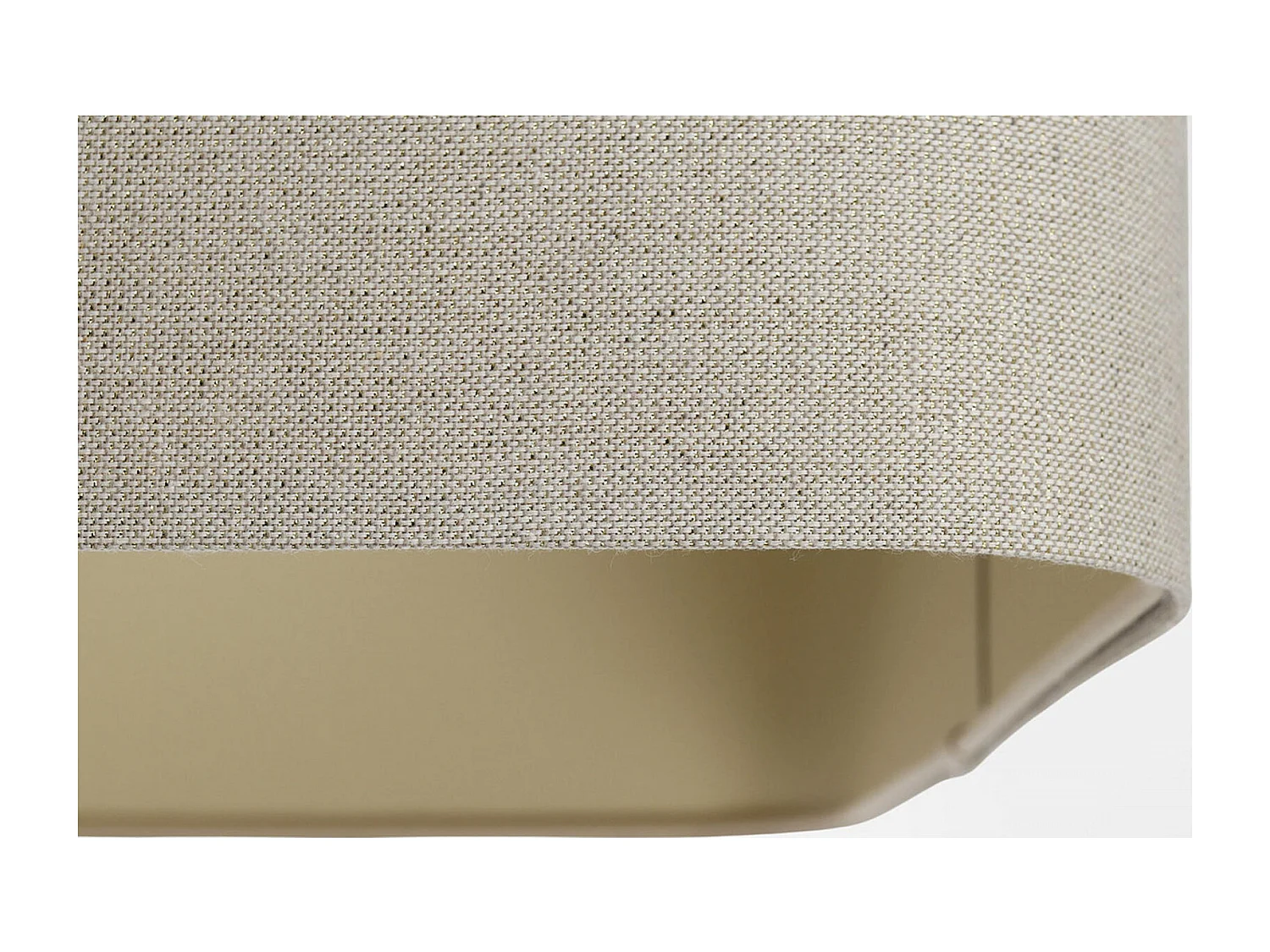 Suspension lin beige élégante - Hauteur 20 cm