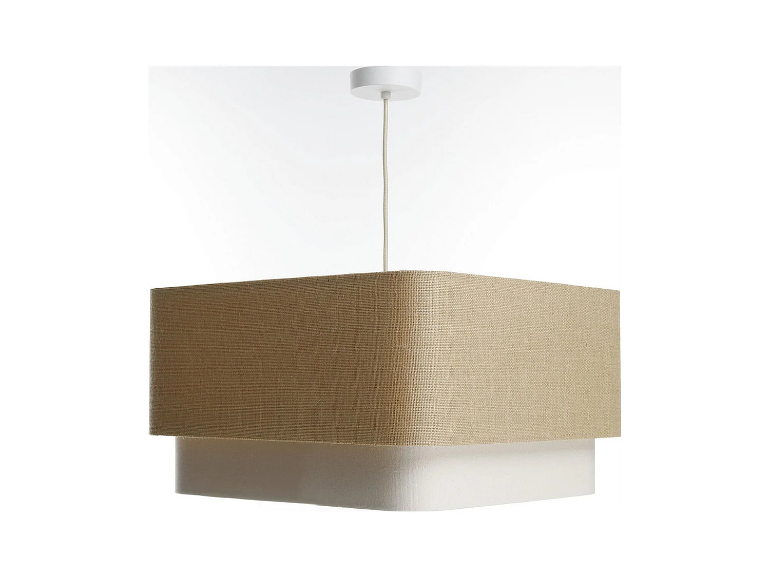 Suspension tendance en toile bicolore