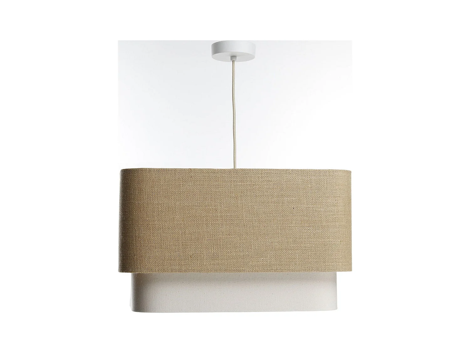 Suspension tendance en toile bicolore