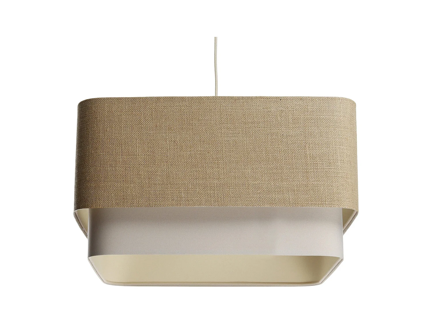 Suspension tendance en toile bicolore