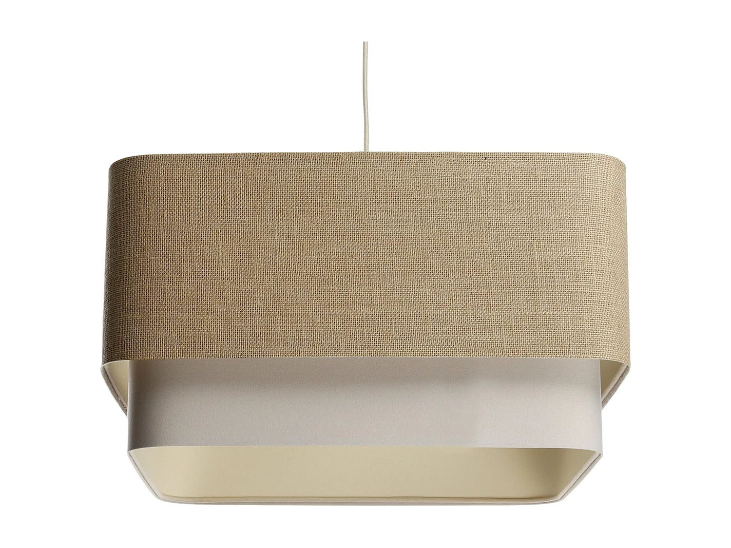 Suspension tendance en toile bicolore