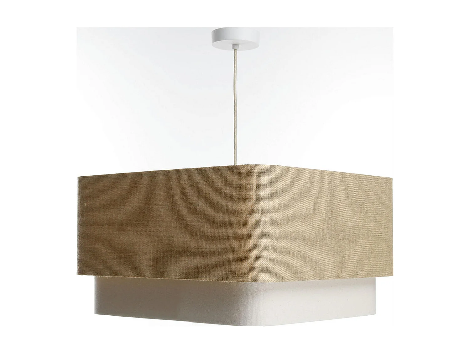 Suspension tendance en toile bicolore