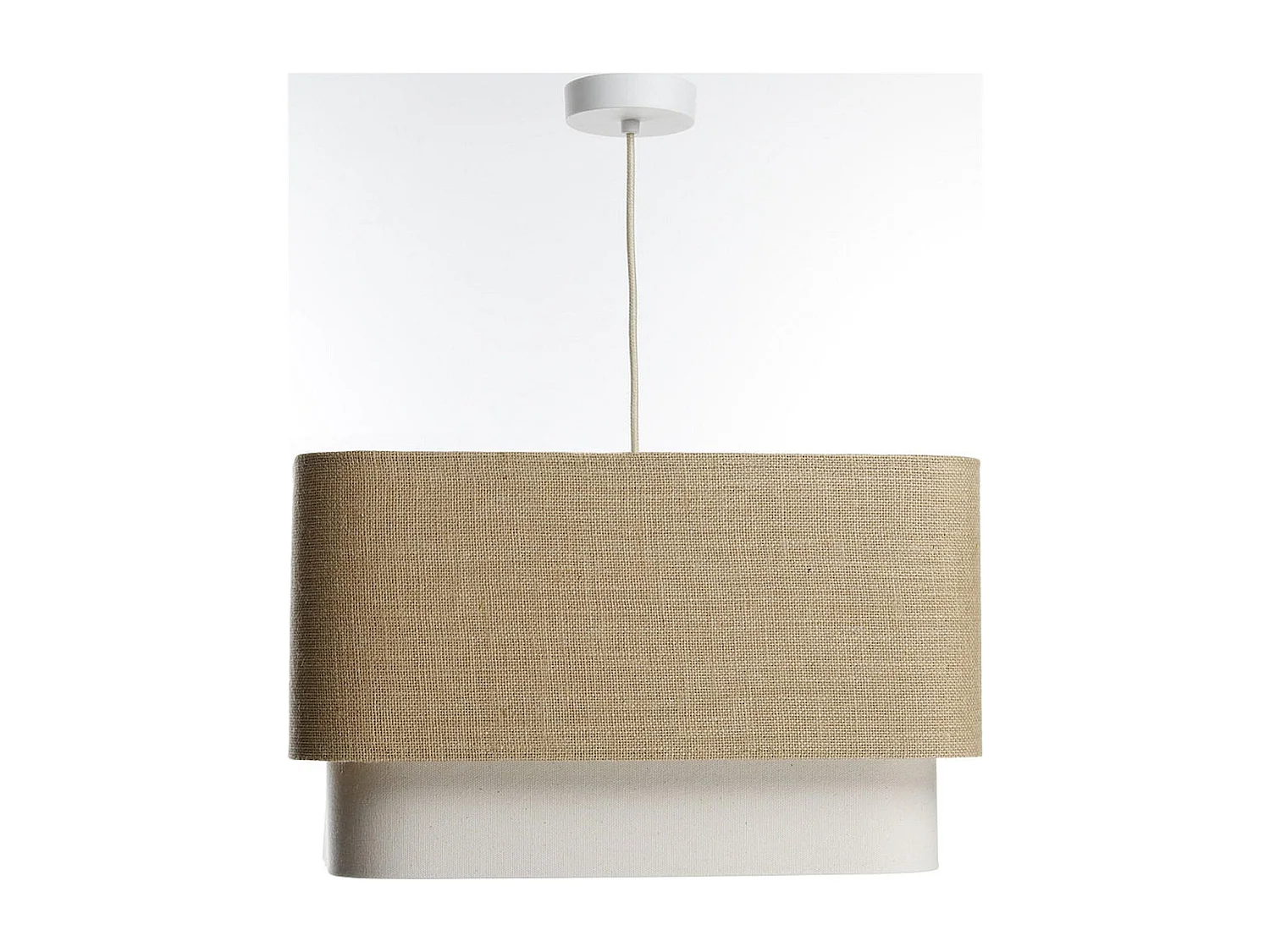 Suspension tendance en toile bicolore